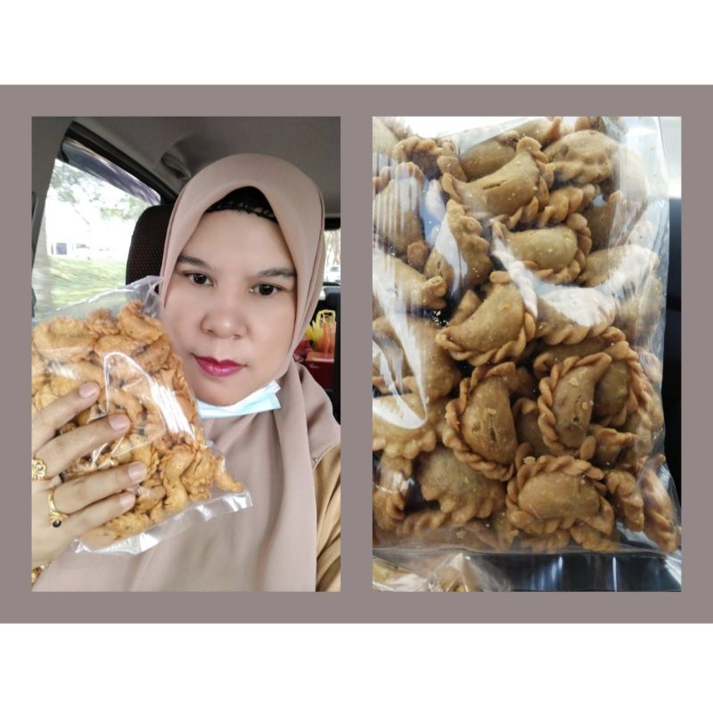 Hot🔥READY STOK🔥viral kudap petang karipap mini chenonetberintikan serunding ikan dan ayam yang berhantu rangup piow piow