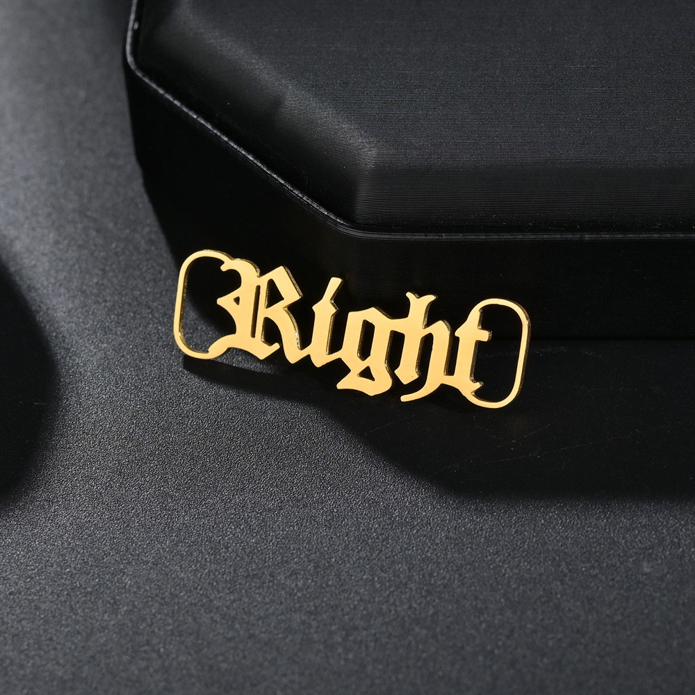 Custom Name Shoe Buckles Stainless Steel Gold Shoelace Buckle Shoe Decoration Charm Sneaker Accessories Jewelry