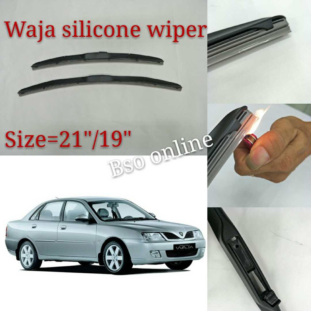 Proton Waja Silicon Wiper Blade Size 19 21 Shopee Malaysia