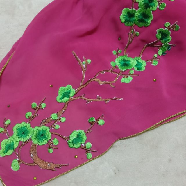 shawl Bunga Tampal,Mudah & senang dipakai | Shopee Malaysia