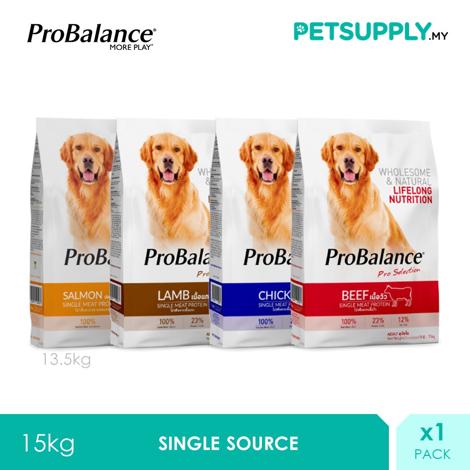 ProBalance (15KG / 13.5KG) Single Source Adult Dry Dog Food Beef