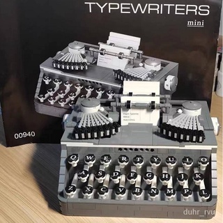 ️‍ 💥【Spot special offer】️‍️‍ 💥Lego Typewriter Building Blocks Retro Printer Model Display Box Adult High Difficulty SLR 