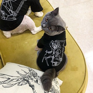 Pakaian untuk haiwan peliharaanKucing Baju Musim Luruh dan Pakaian 