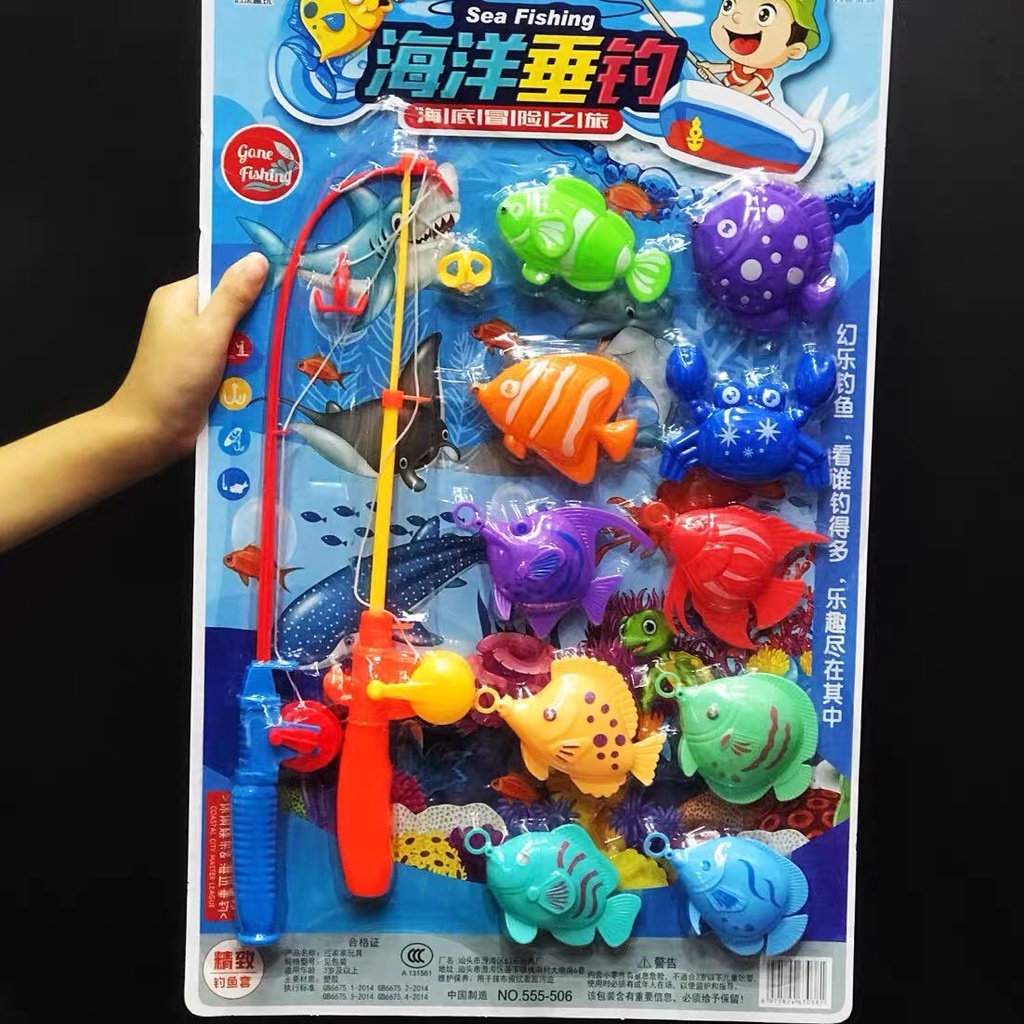 magnetic fishing rod toy