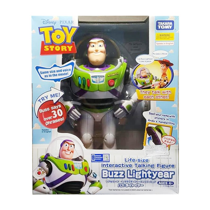 Takara Tomy Disney Toy Story Buzz Lightyear Real Size Interactive Talking Figure En Ver Poor Box Condition Shopee Malaysia