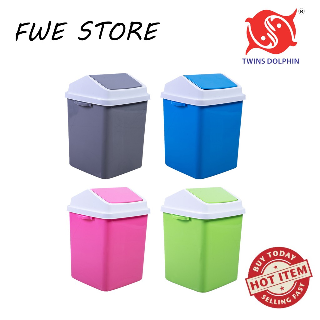 plastic swing dustbin