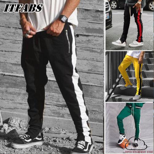 track pants with side stripe mens