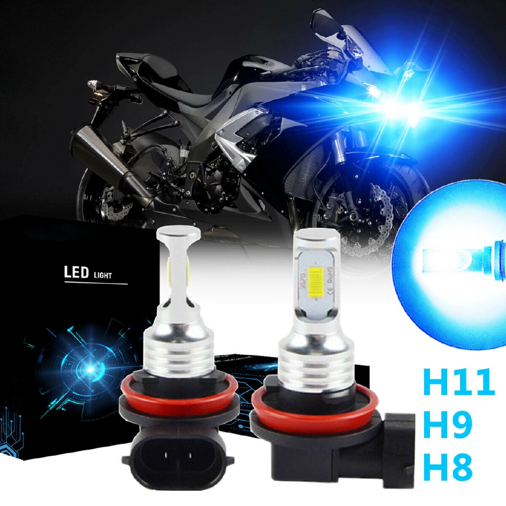 Bule H11 Led Headlight Bulb H L Beam By For Kawasaki Ninja Zx6r Zx600 2007 2012 Shopee Malaysia