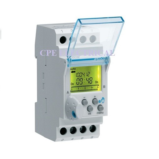 HAGER EG203E Digital Time Timer Switch with memory stick Shopee Malaysia