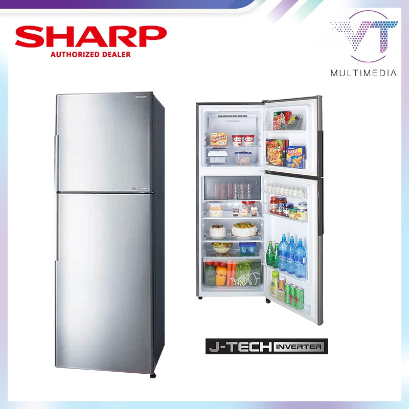 Sharp 2 Door Fridge (400L) SJ406MSS MULTIMEDIA Shopee Malaysia