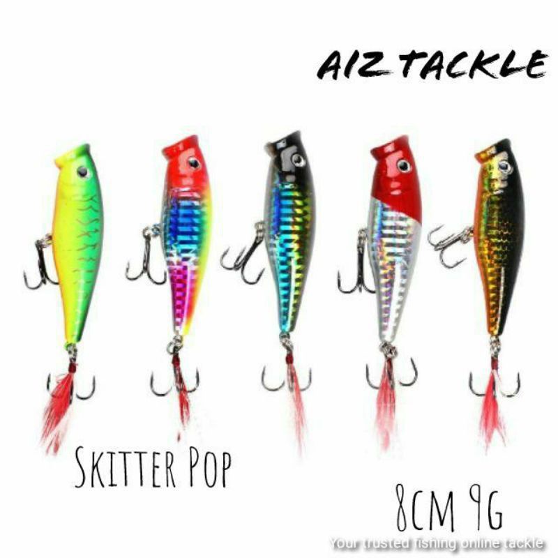 Gewang Popper Zydh Skitter Pop 08 / / Popper / topwater / killer siakap/ toman / Bulan / Fishing Popper Umpan Top water