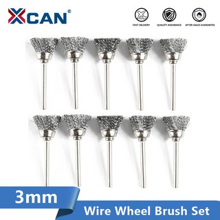 Mini Stainless Steel Wire Brushes Brass Wheel For Grinder Or Drill Aerospace 3mm
