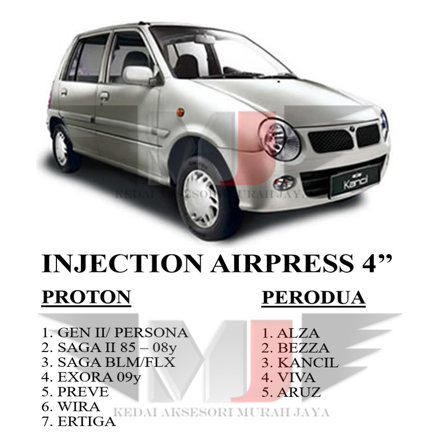 100% ori Nazuka PERODUA KANCIL 4" Injection Door Visor 