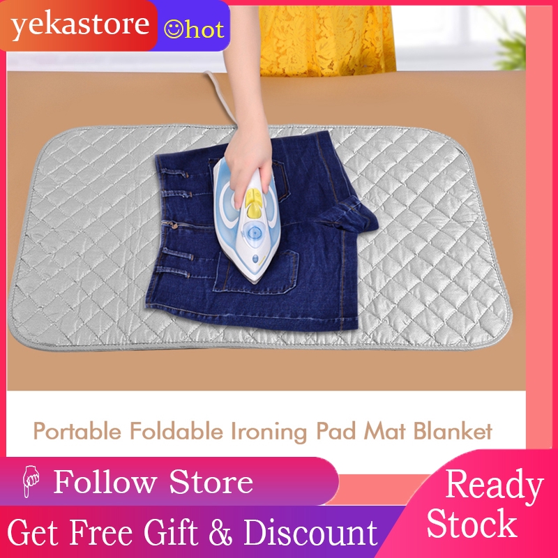 Portable Foldable Ironing Pad Mat Blanket For Table Top And