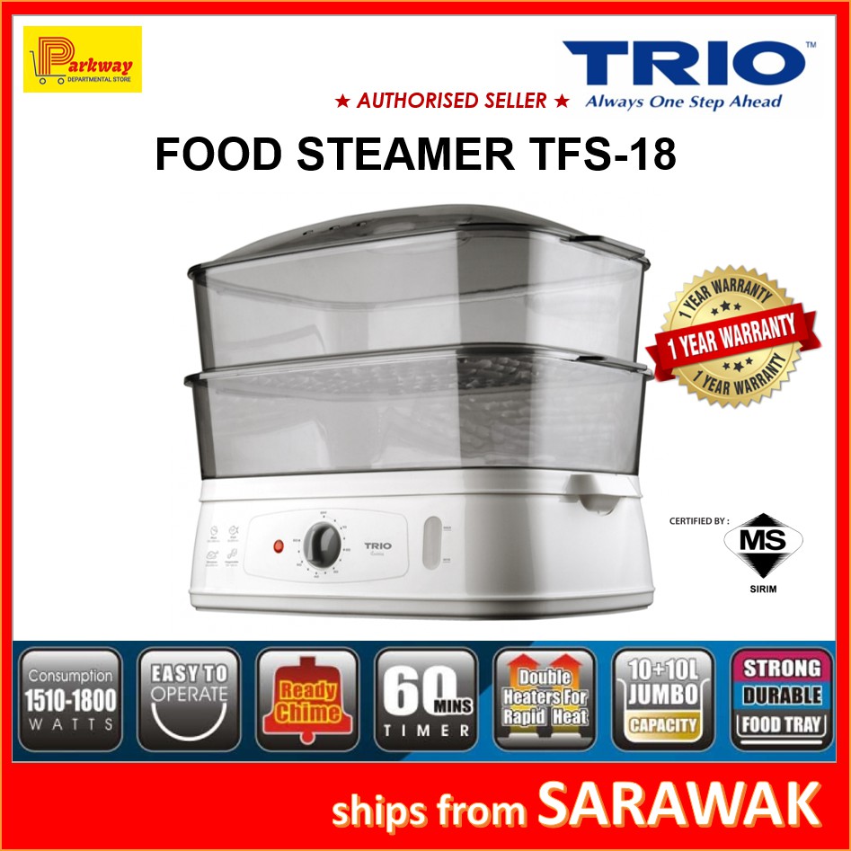 Trio Food Steamer 2 Tier ( 20L ) TFS18 TFS18 Shopee Malaysia