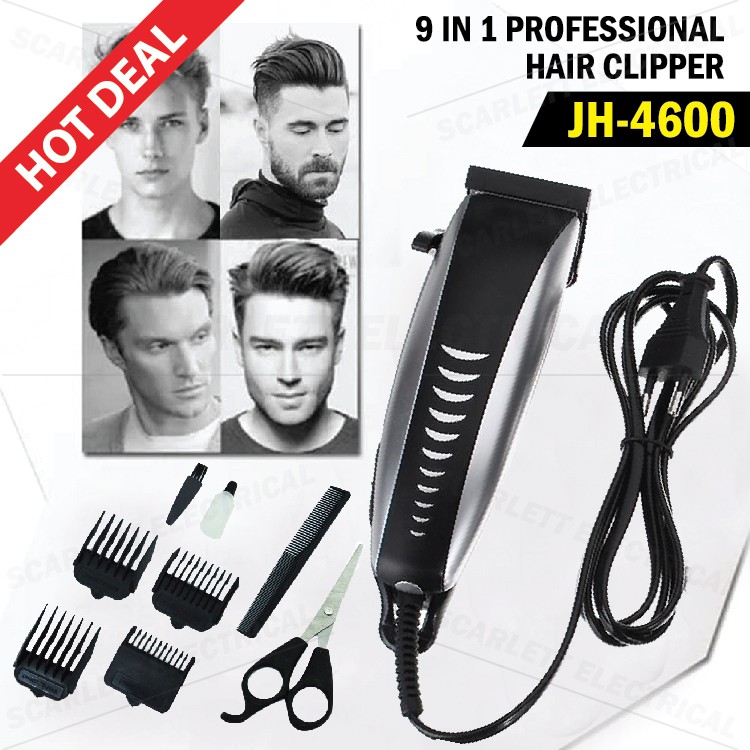 Target 9 IN 1 Professional Hair Cut Shaver Trimmer Clipper JH-4600 ...