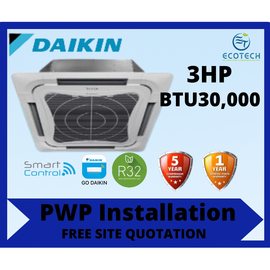 Buy Daikin Hp R Non Inverter Ceiling Cassette Aircond Smart