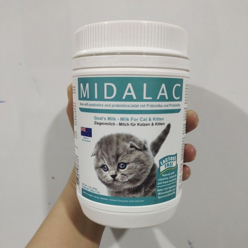 Susu Kucing Midalac Goat Milk for Kitten and Cat 200gm