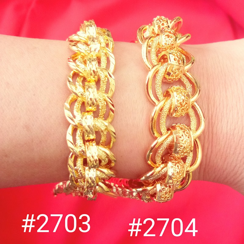 24K Emas  Bangkok Gelang  Coco  Candy  yang Terkini 100 