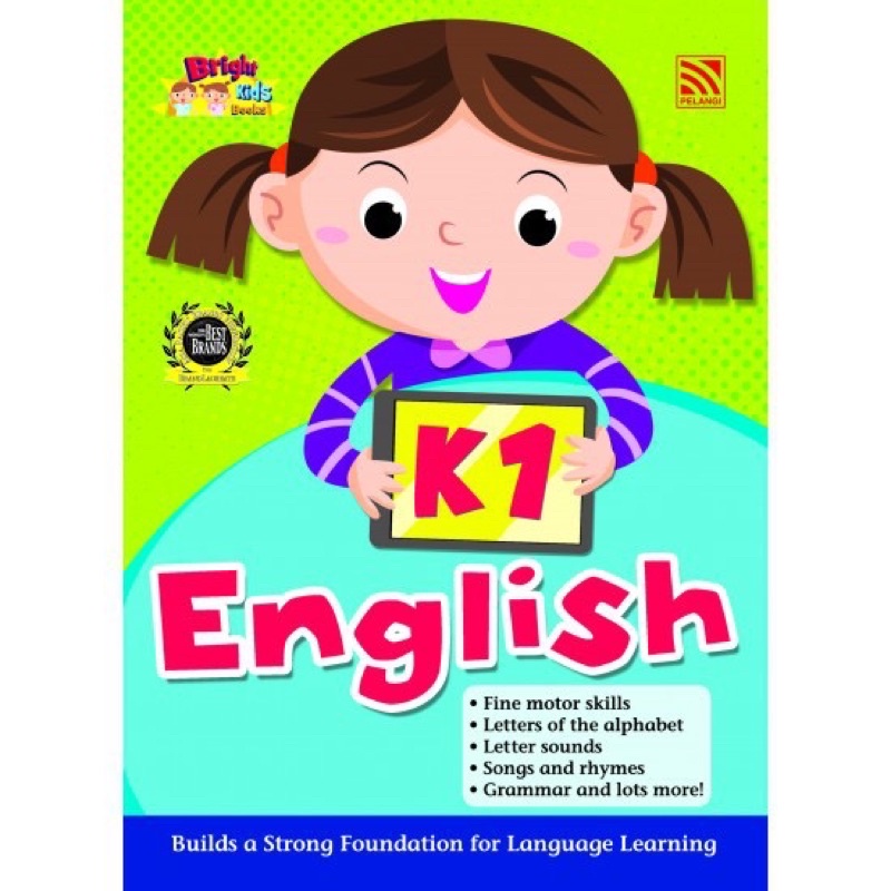 Pelangi Bright Kids Series K1 English Age 4 6 Tadika Taska Kindergarten Buku Aktiviti Kanak Kanak Inggeris Shopee Malaysia