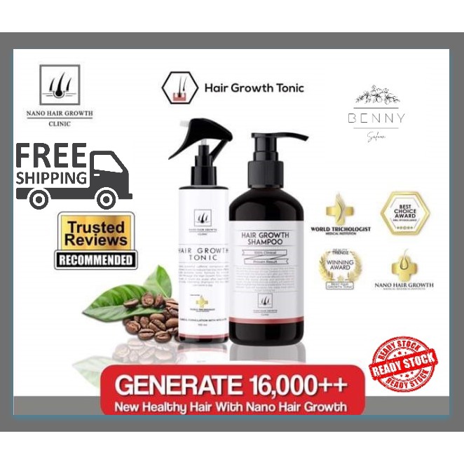 ✨READY STOCK✨ NANO Hair Growth Clinic Shampoo & Tonic Series