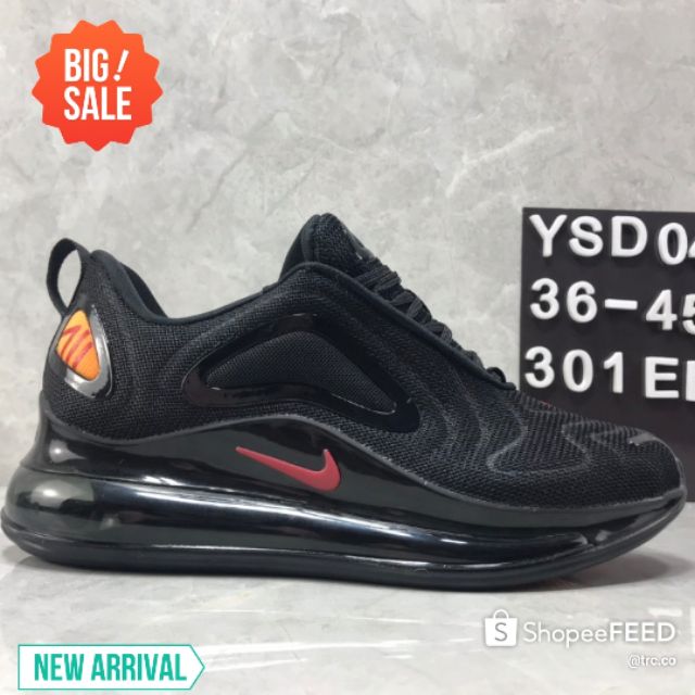 nike air max 720 black red