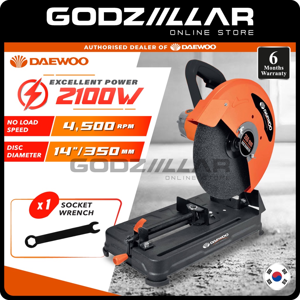 Daewoo 2100W 14" CutOff Machine DAC0933 Chop Saw Cut Off Cutting Saw