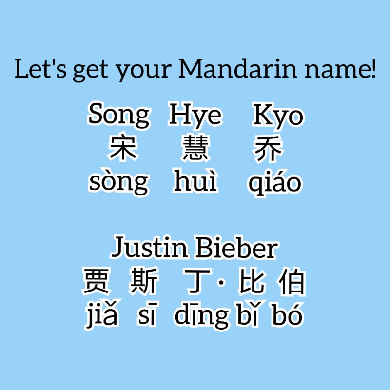 Translation of Name into Mandarin Name Shopee Malaysia