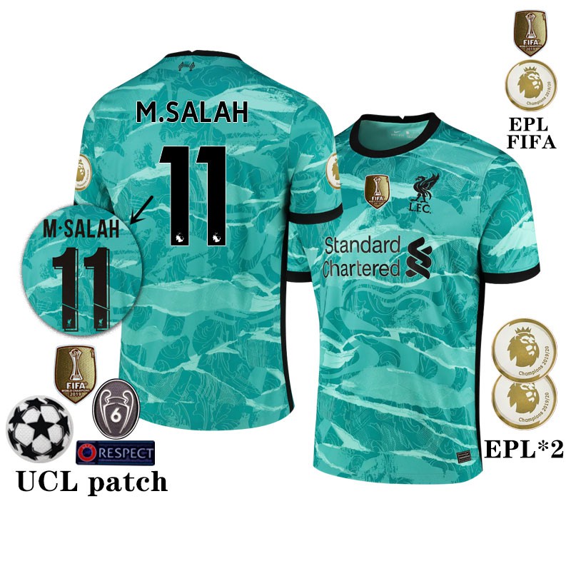 liverpool green and white away kit