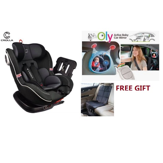 Crolla S 360 Isofix Car Seat With 2 Free Gift Shopee Malaysia