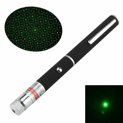 Strong Green Laser Pointer 5mW 532nm With High Beam , 2 Batteries Include.