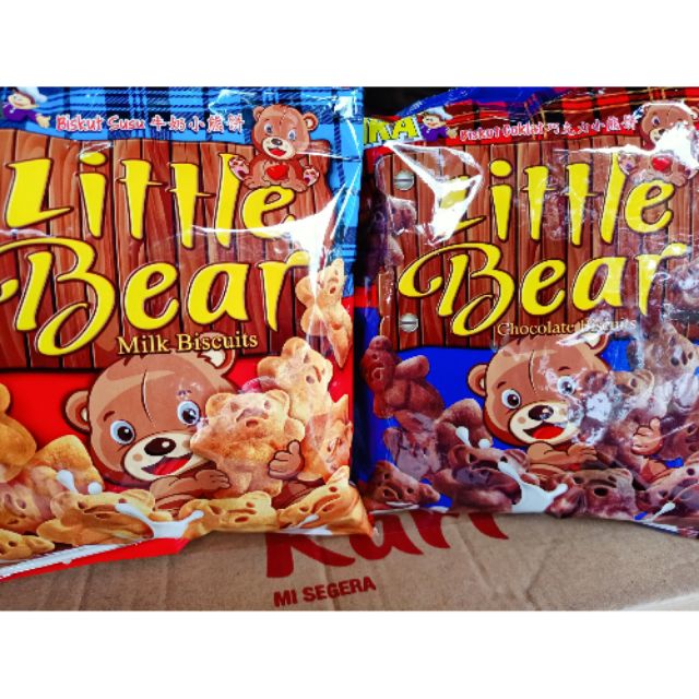 Bika little bear chocolate/milk biscuit 100g Shopee Malaysia