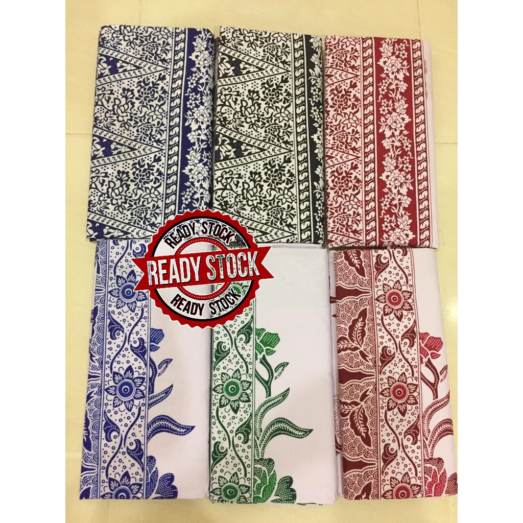 Batik Bunga Mas Kain Sembahyang 2meter Ver.3 | Shopee Malaysia