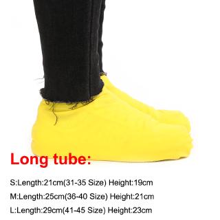 Reusable Latex Waterproof Shoe Covers Slip-Resistant Rubber Rain Boots 1 Pair 