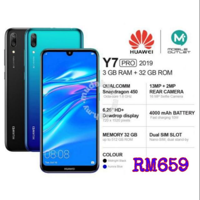 Huawei Y7 Pro 19 Smartphone Shopee Malaysia