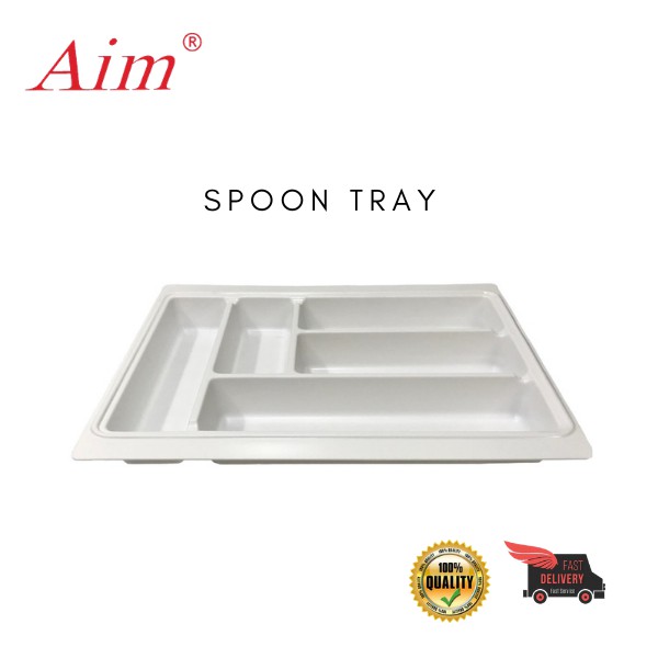 (Ready Stock)PVC Spoon Cultery Tray For Kitchen Drawer Spoon