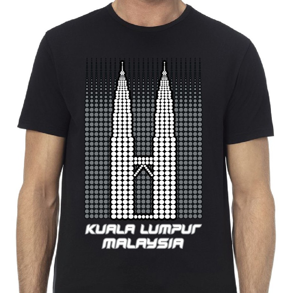 Malaysia Souvenir T-Shirt Twin Tower KL City 100% Cotton ...