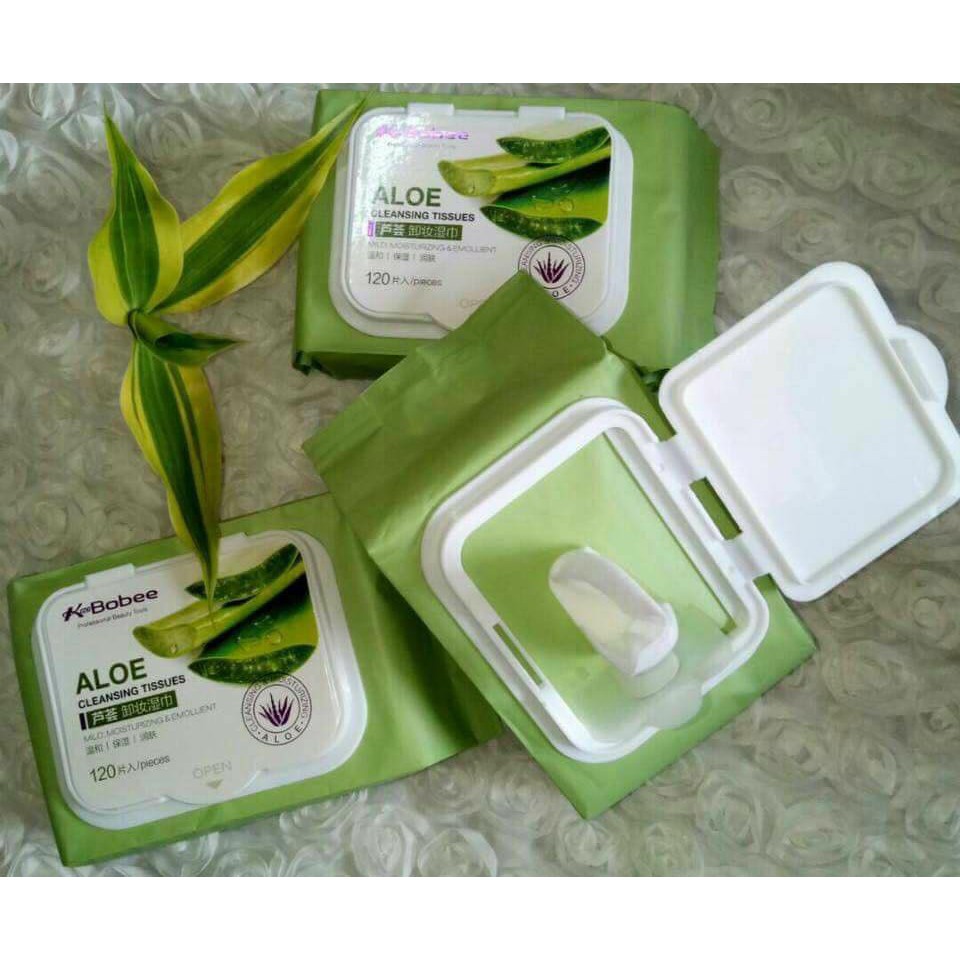 tissue makeup box remover alovera (tisu mekap)