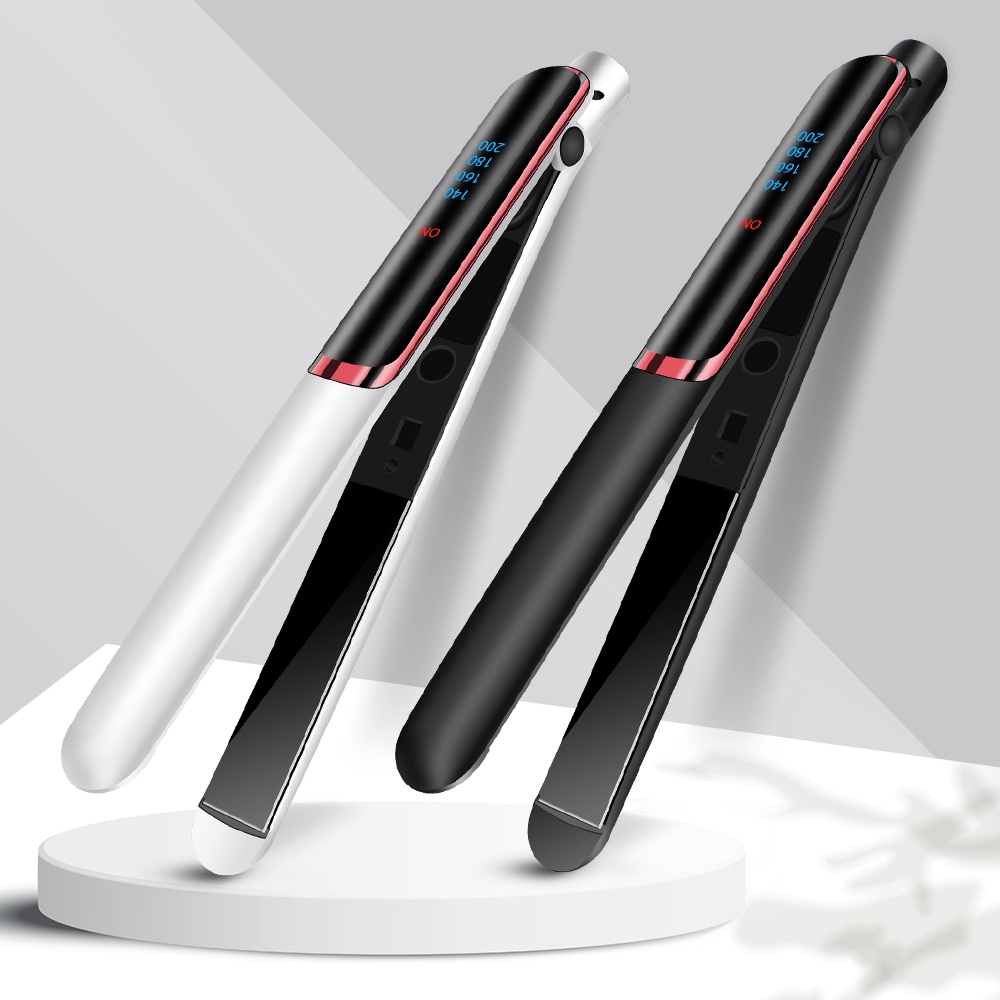 Hair Straightener 2 in1 Ceramic Fast Heating Hair Straightener Curler Digital Control Display 4-Speed Control