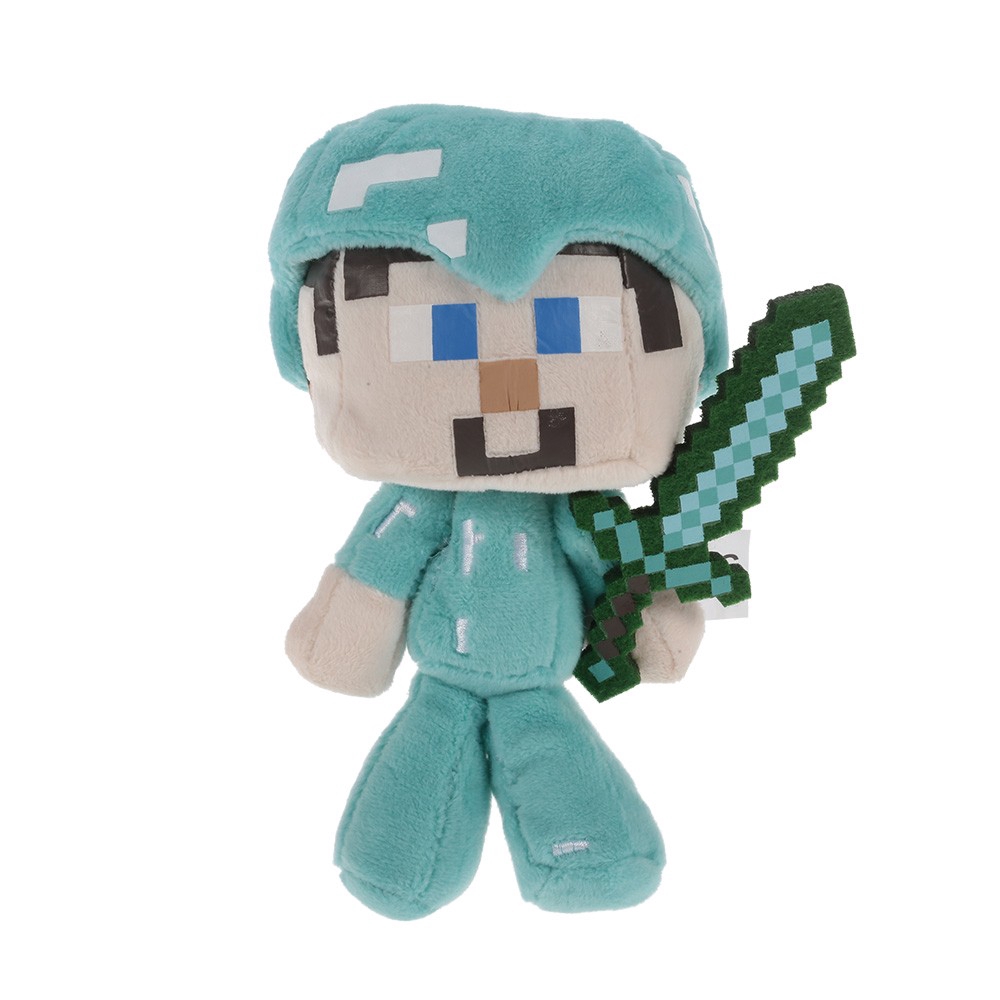 minecraft diamond steve plush