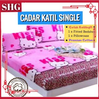 🔥 CADAR HELLO KITTY 🔥 Cadar Katil Queen Cadar Cotton Cadar Queen 4 in 1 ...