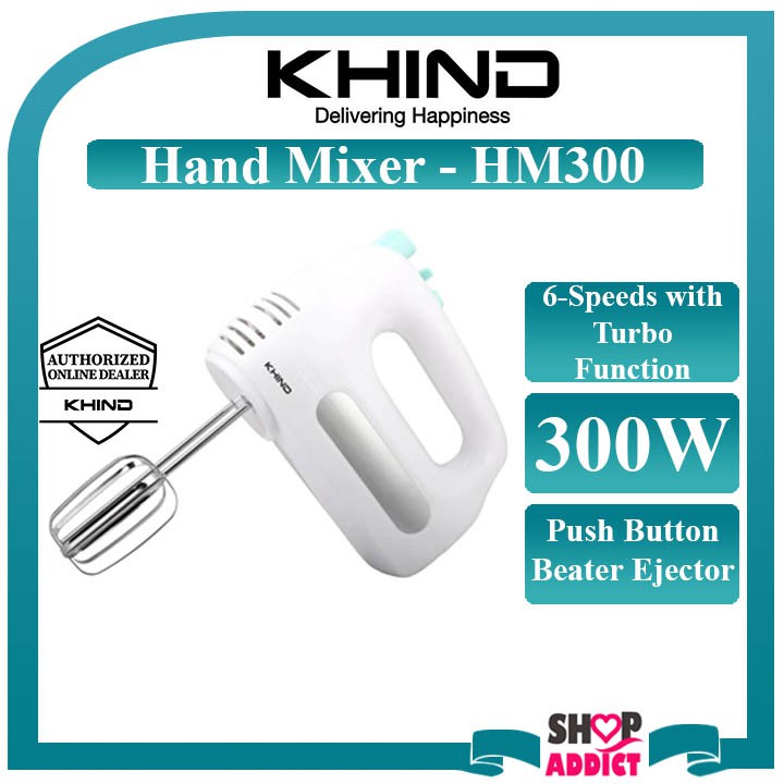 KHIND HAND MIXER 300W 6 SPEEDS HM300 Shopee Malaysia