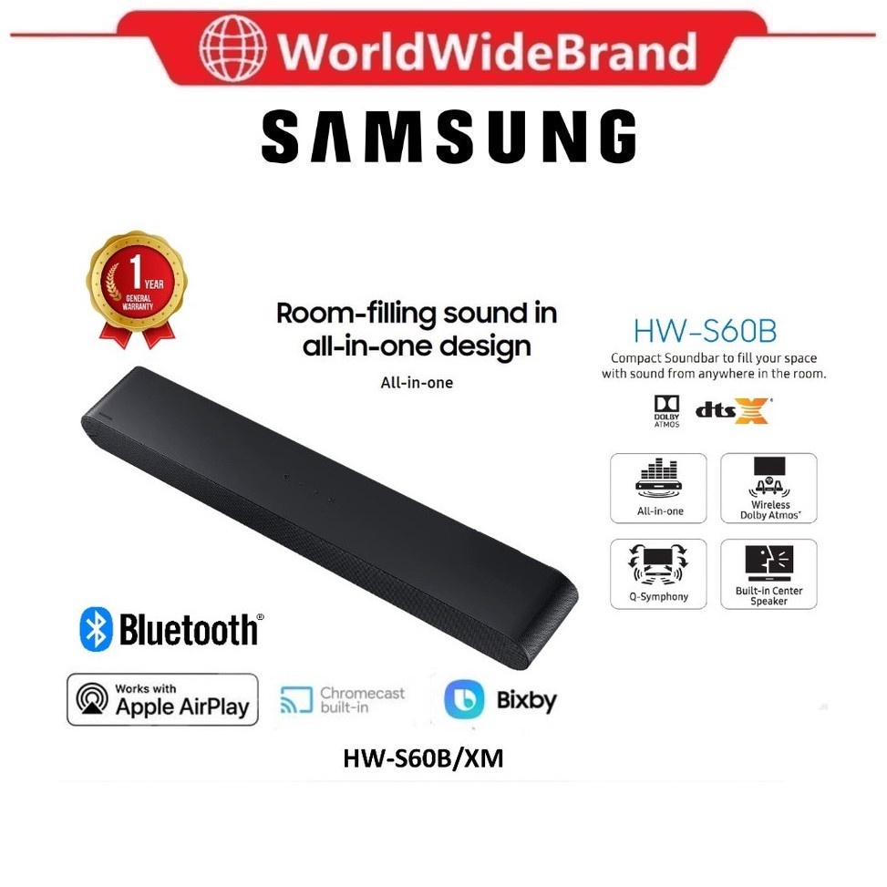 Samsung HWS60B Lifestyle Soundbar (2022) / Wireless / WiFi and