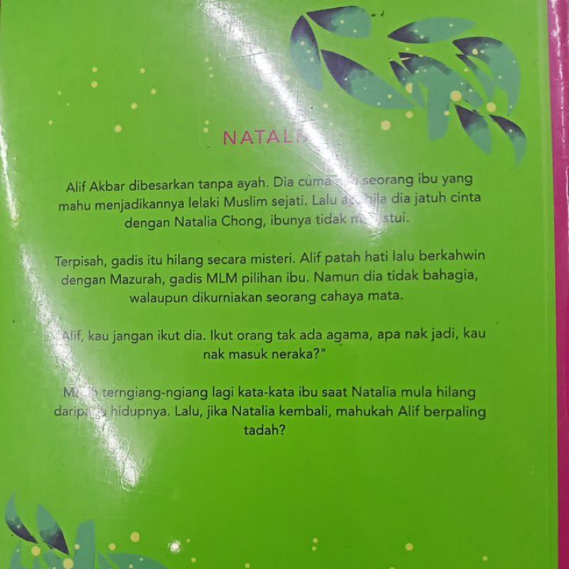 Novel Natalia Lejen Nami Cob Nobbler Shopee Malaysia