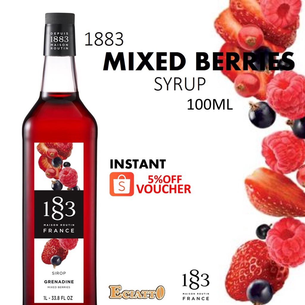 1883 Maison Routin 1883 Mixed Berries Syrup for Sparkling Soda