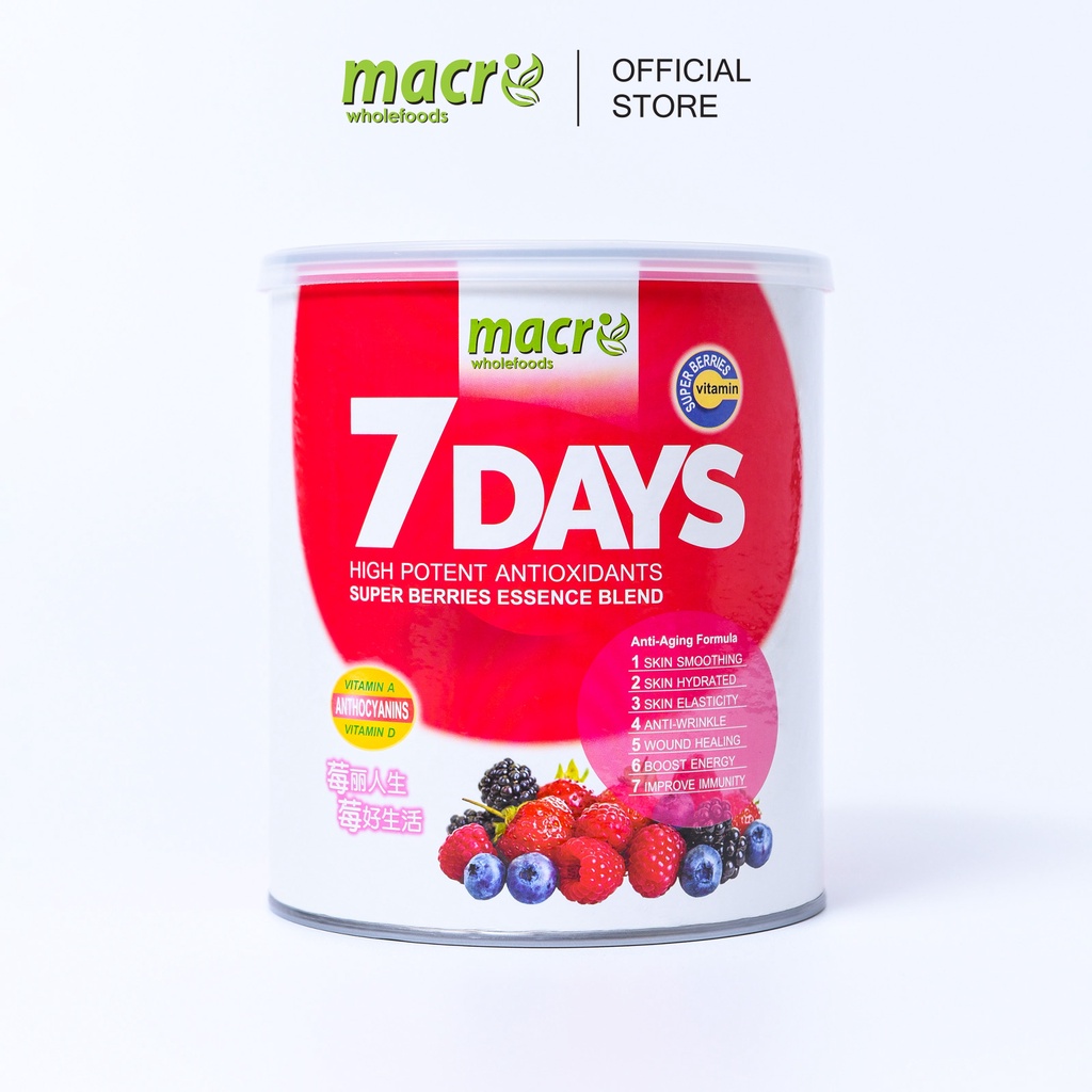 Macro Wholefoods 7 Days Super Berries Essence Blend Powder (600g