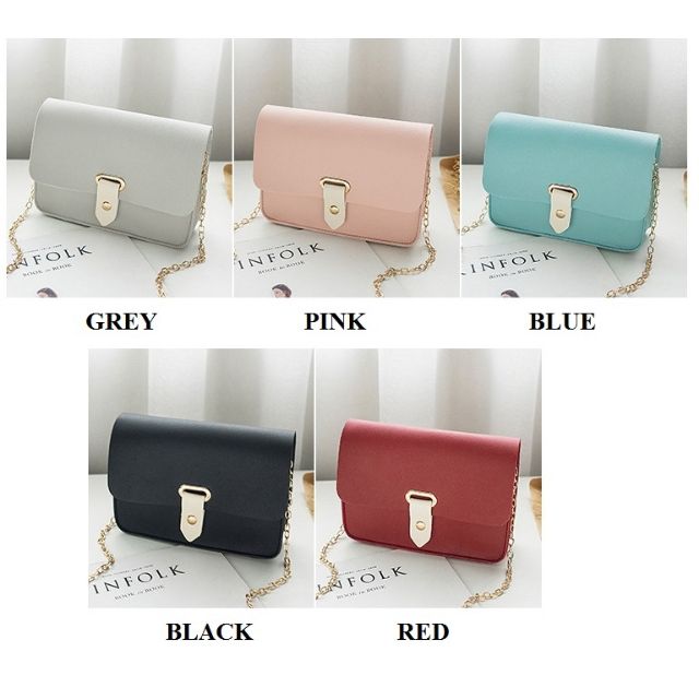 Ready StockWomen Lady Shoulder Sling Bag Gold Chain Shopee Malaysia
