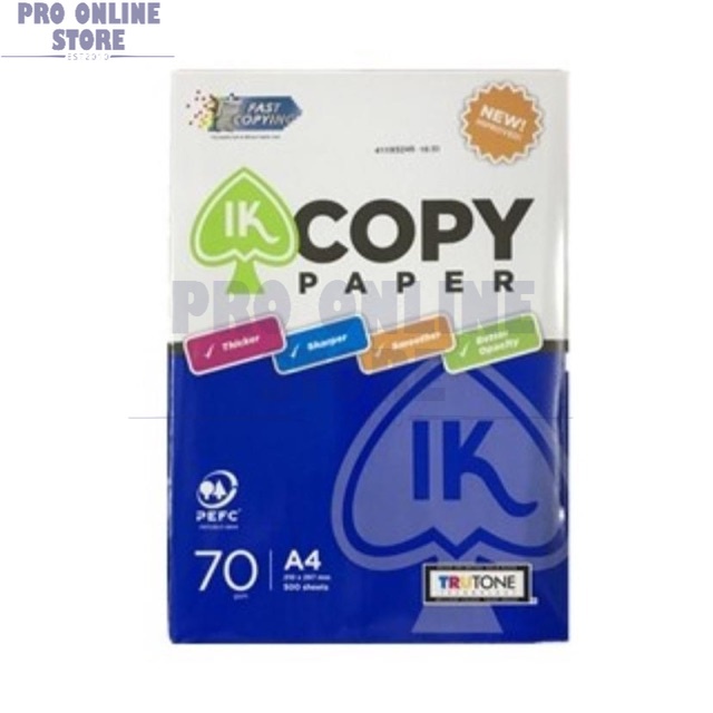IK Copy A4 Paper 70gsm (100 sheets/pack) Shopee Malaysia