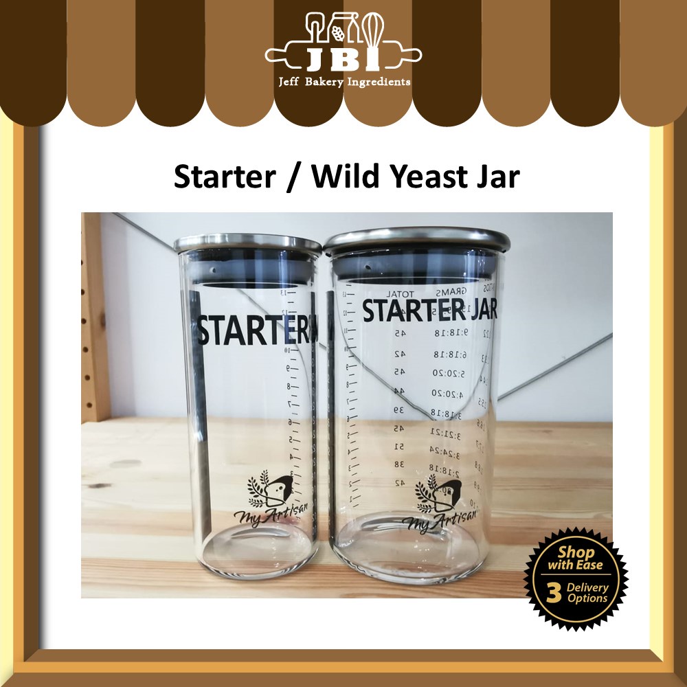 MyArtisan Starter Jar / Wild Natural Yeast jar bottle levain 2nd generation My Artisan