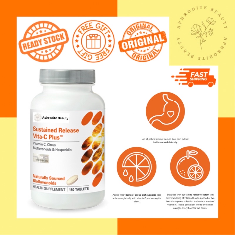 Freegift Shaklee Sustained Release Vita C Plus Vitamin C Shaklee Vita C 180 Biji Shopee Malaysia